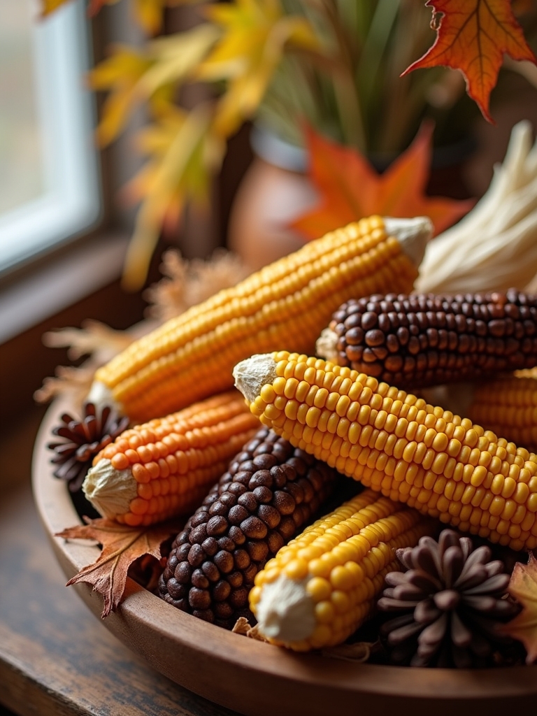 dried corn fall arrangements