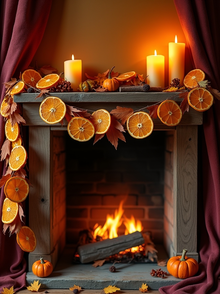 dried orange slice garland