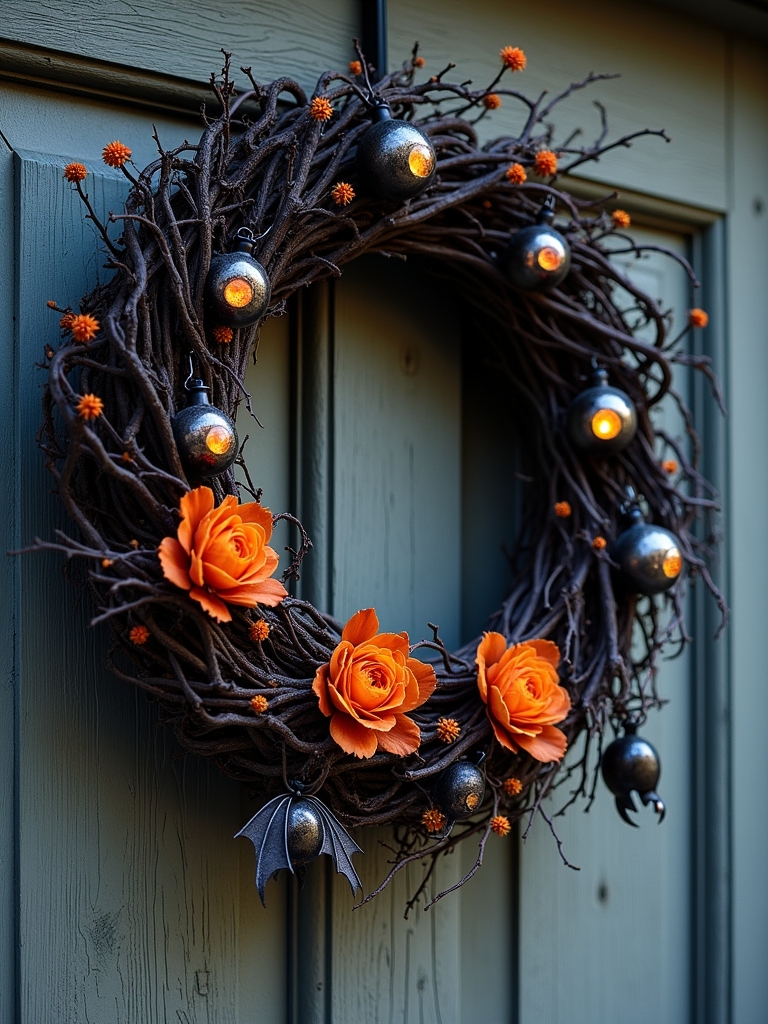 eerie eye halloween wreath