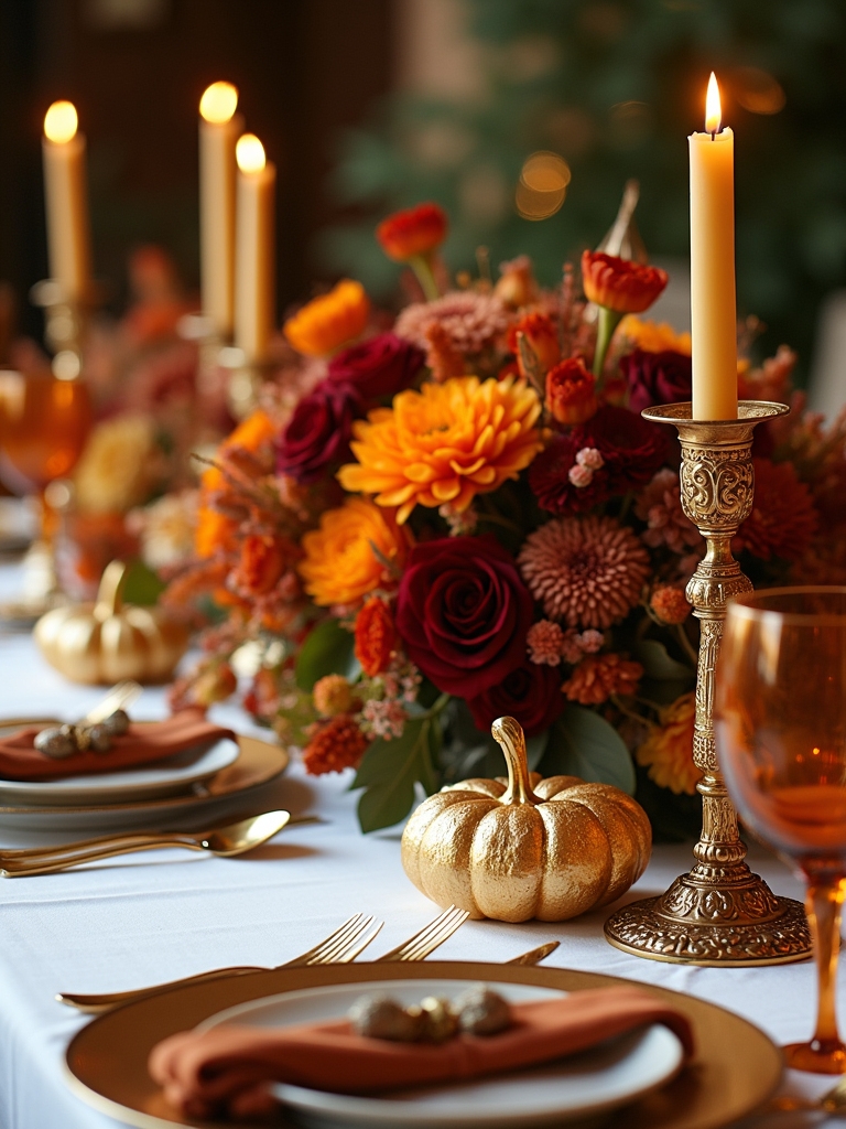 elegant gold metallic accents