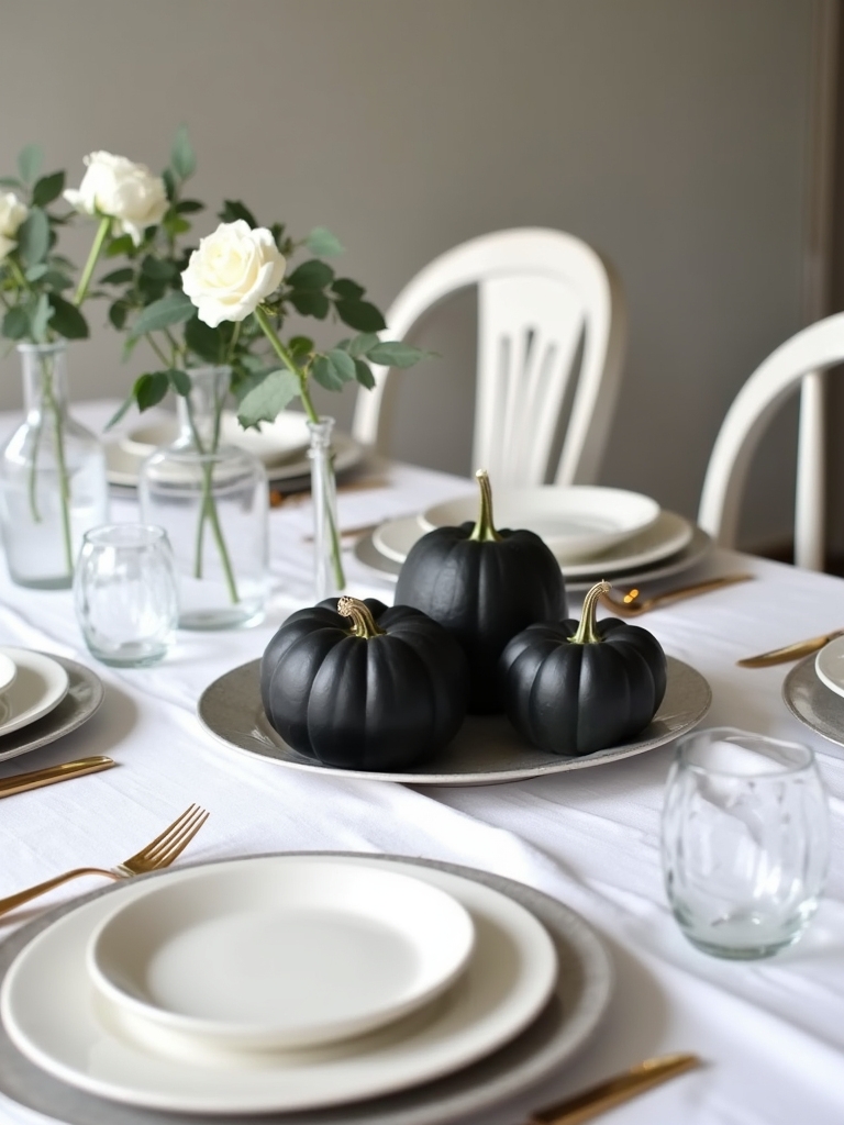 elegant pumpkin table settings