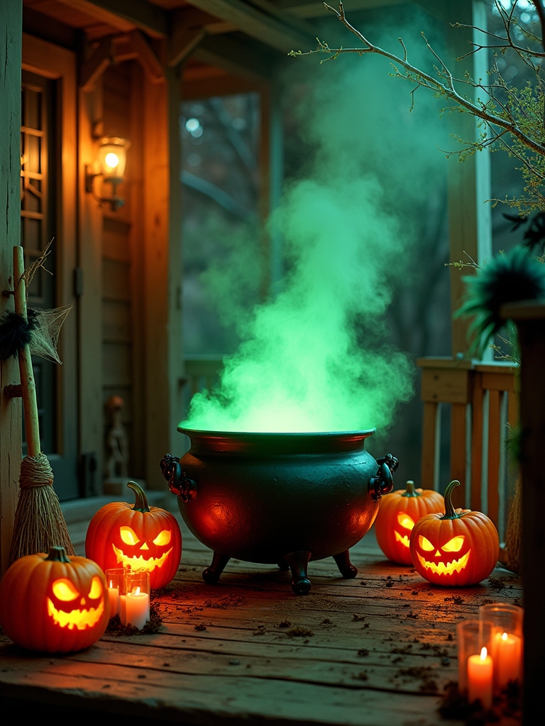 enchanting halloween cauldron centerpiece