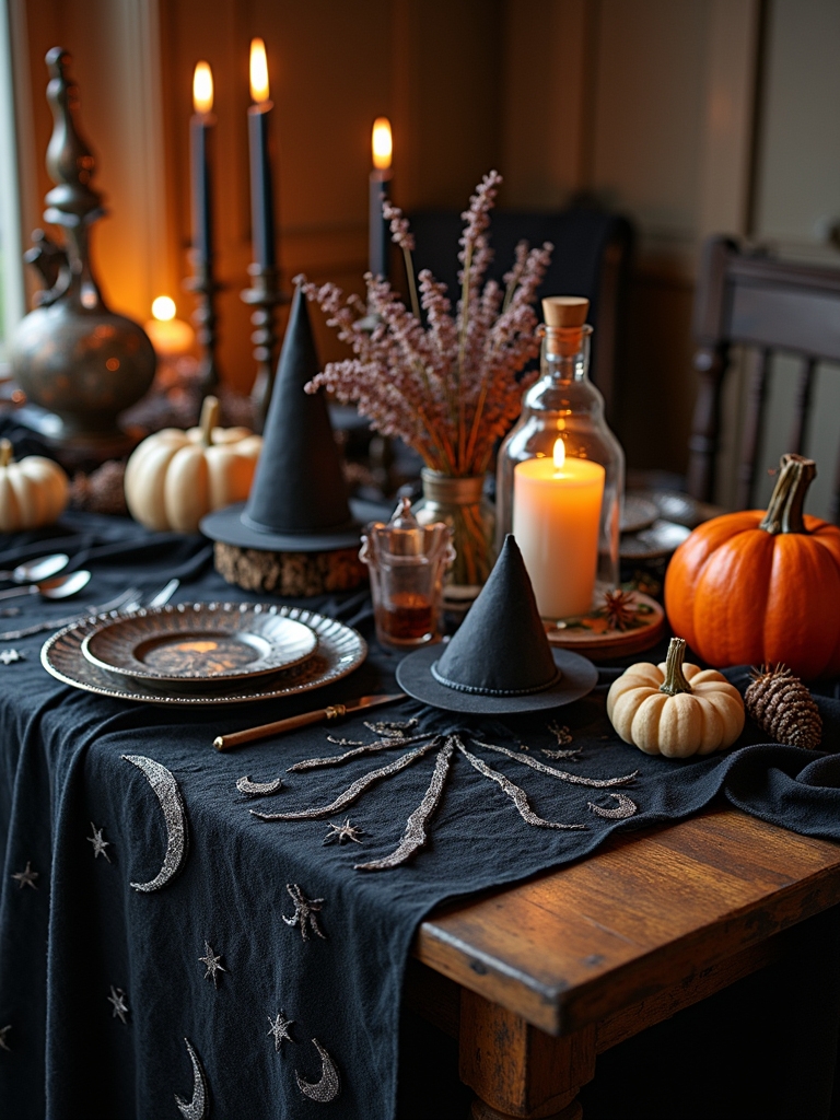enchanting halloween dining decor