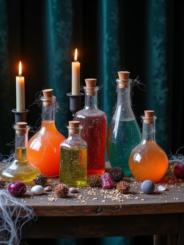 enchanting halloween potion displays