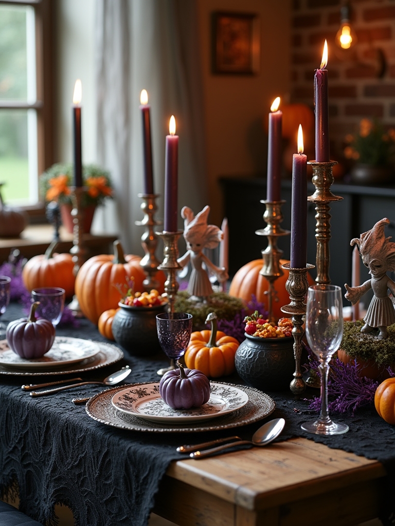 enchanting halloween table settings