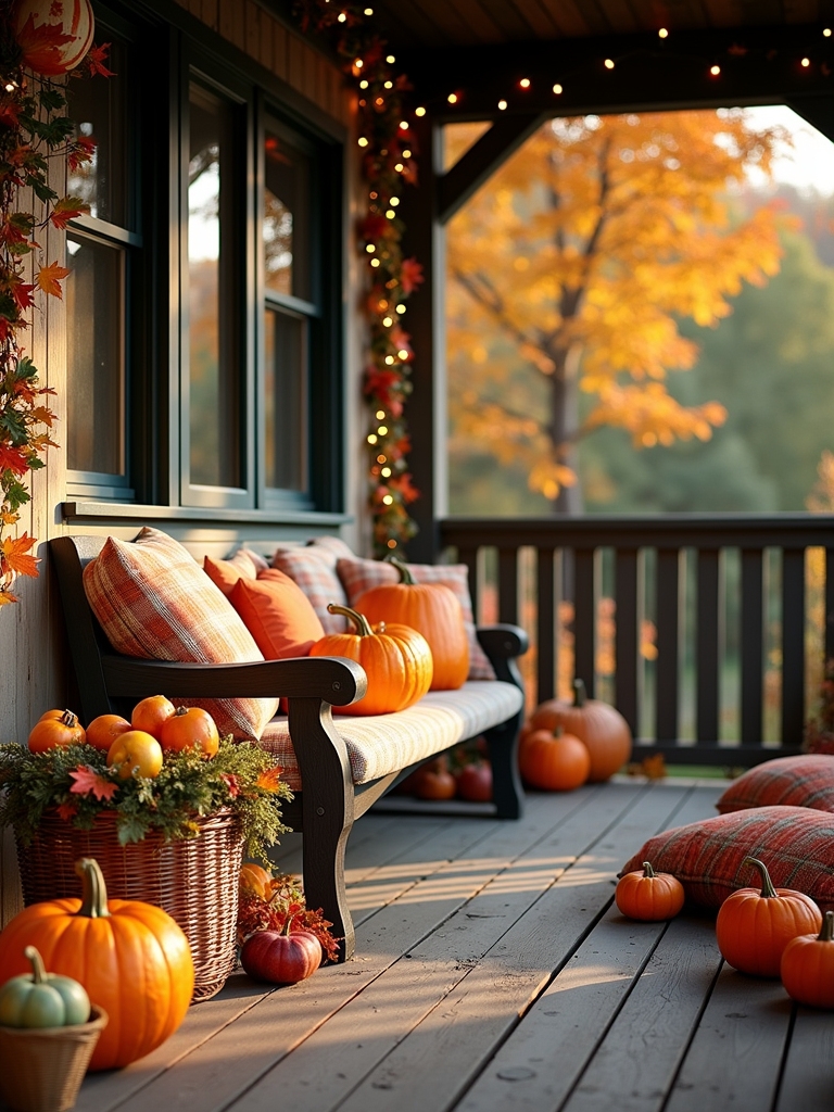 fall decor enhances fencing