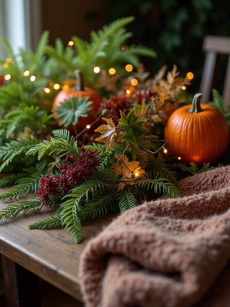 fall greenery home decor