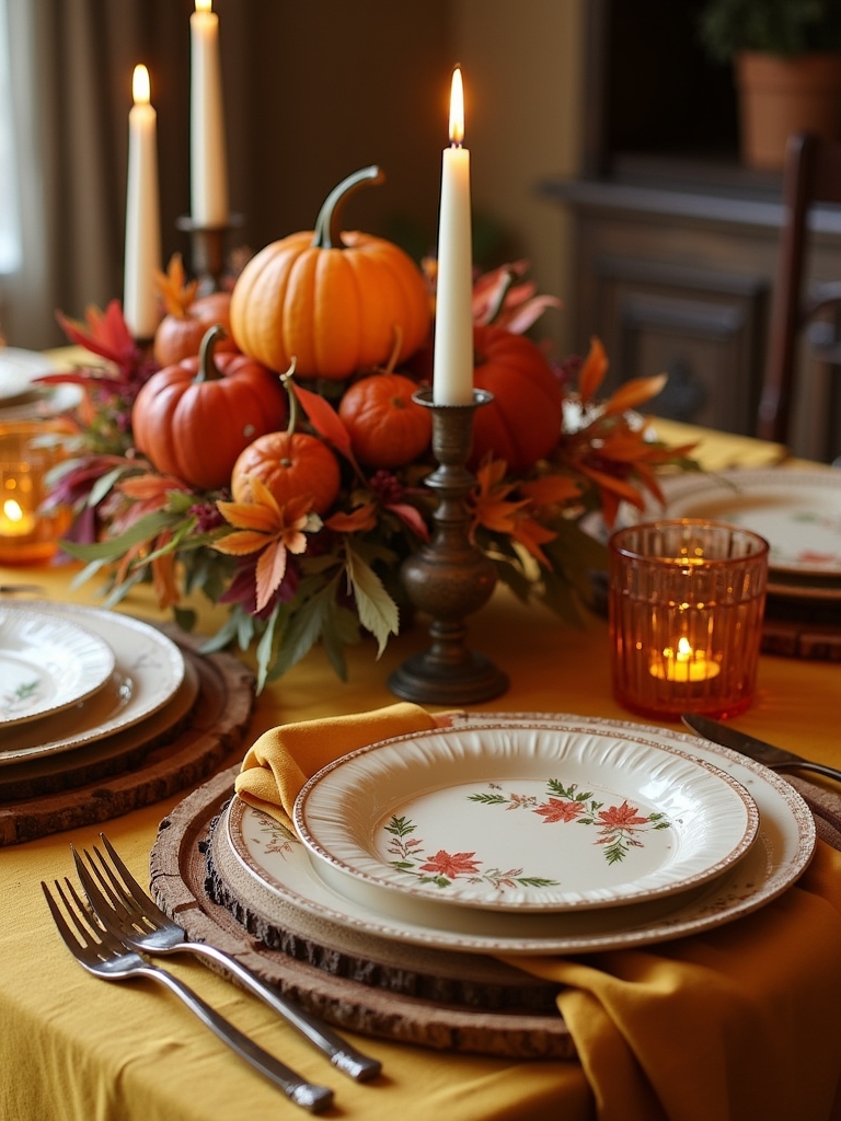 fall inspired table decorations