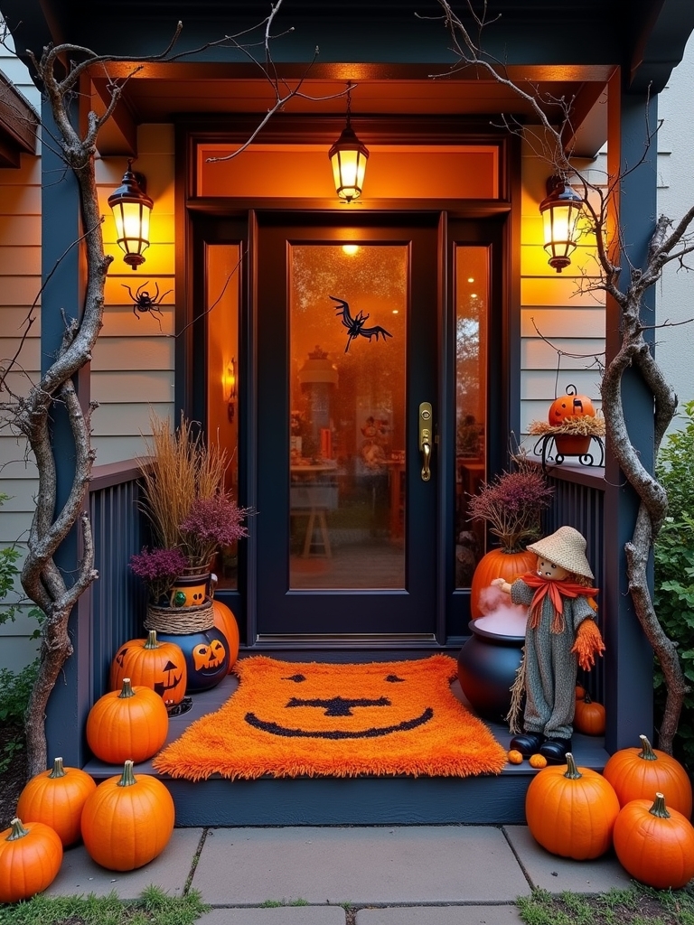 festive halloween doormats ideas