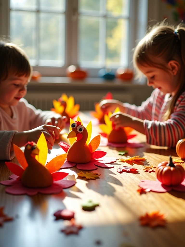 foam turkey craft activity