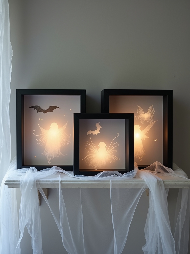ghostly shadow box ideas