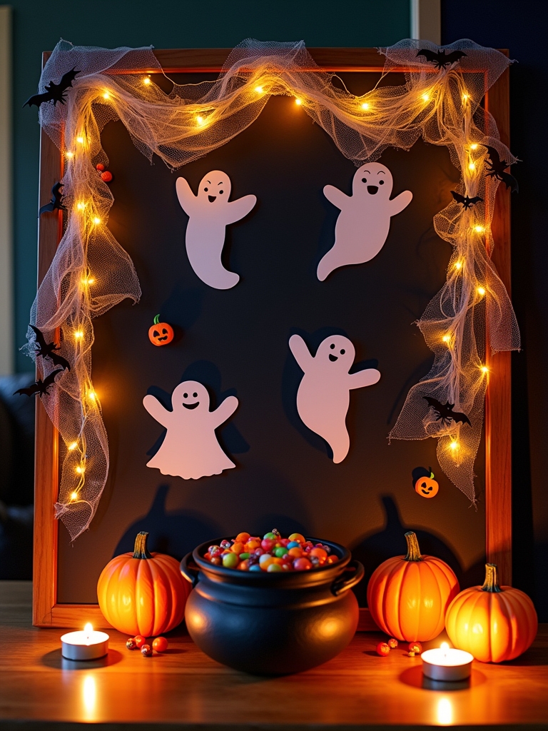 ghoulish halloween bulletin board
