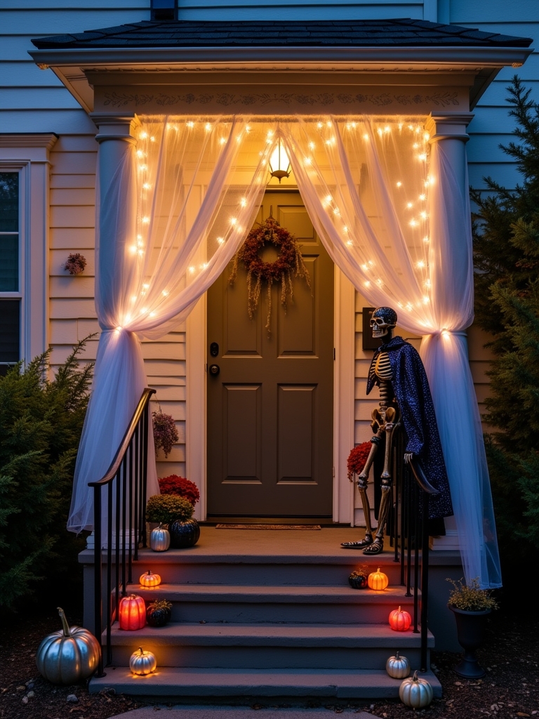 glittering ghost light decor