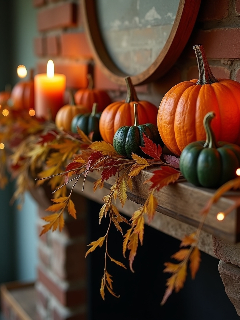 gourd pumpkin garland creation