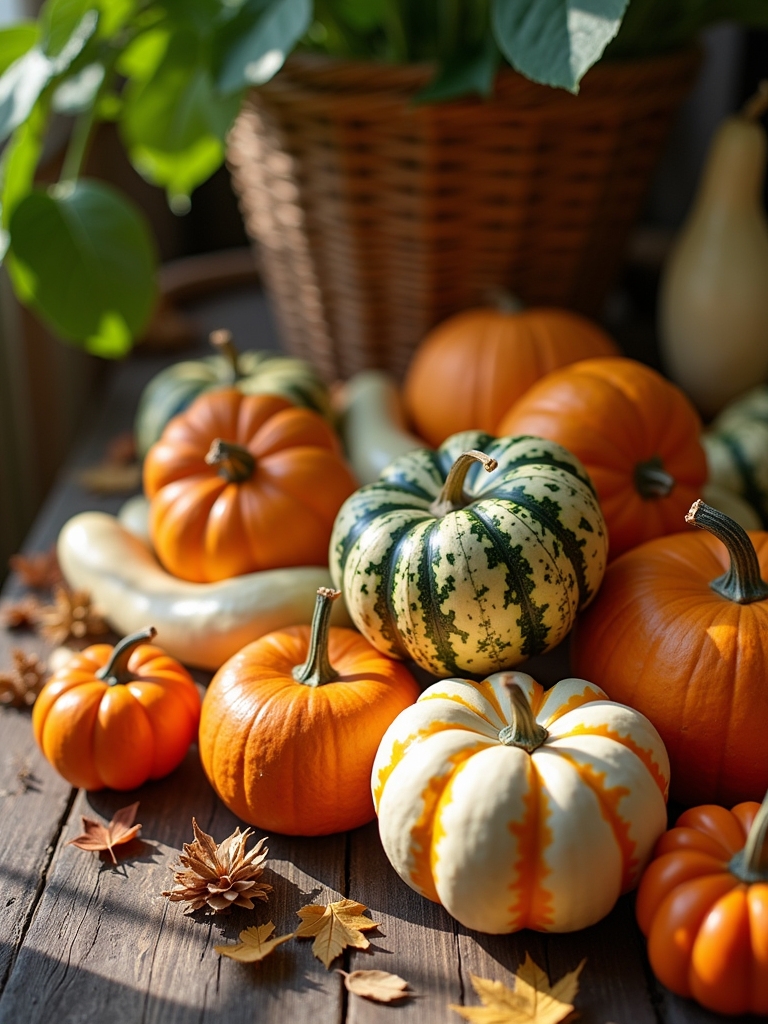gourds enhance fall decor