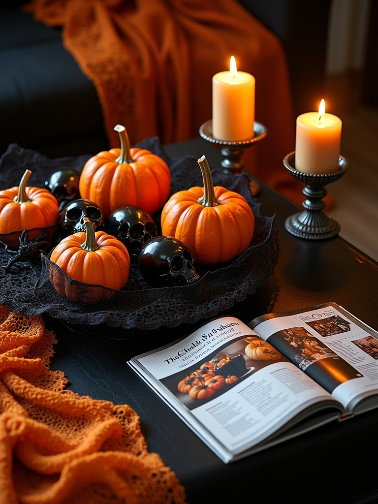 halloween color contrast decor