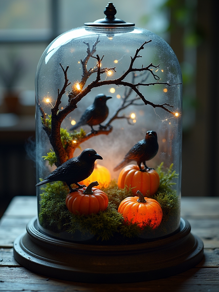halloween crow terrarium essentials