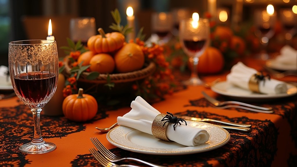 halloween dining table decor