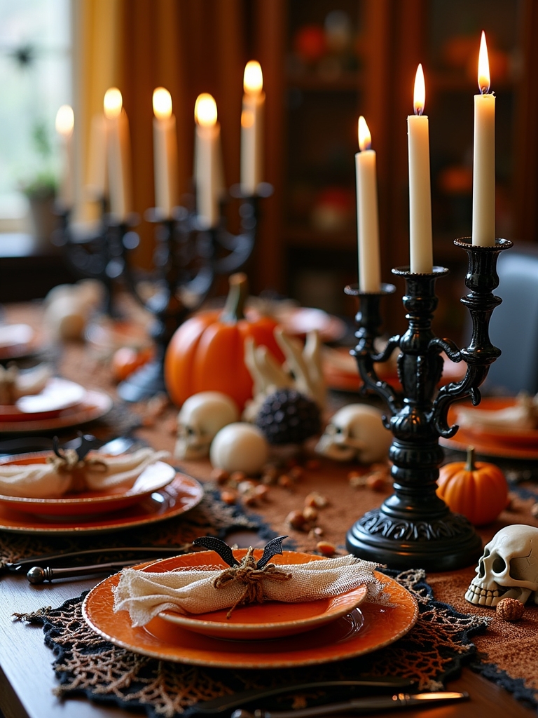 halloween themed dining decorations