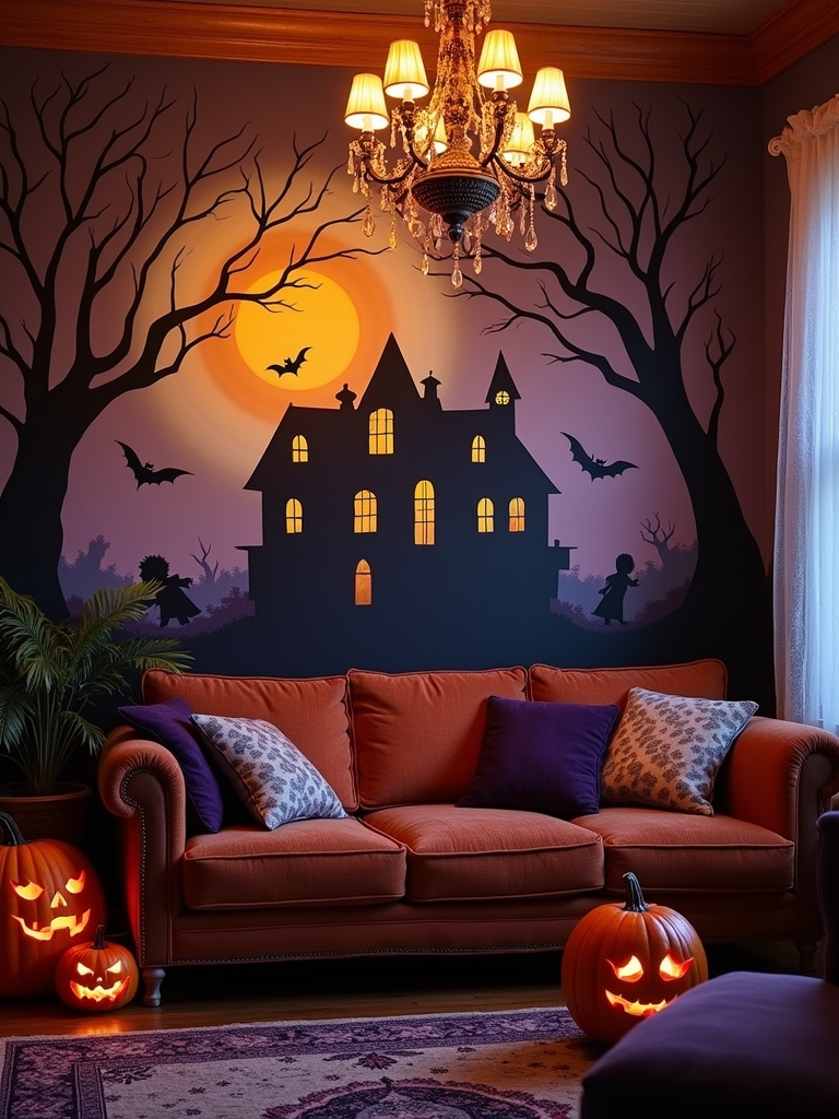 haunted house wall art