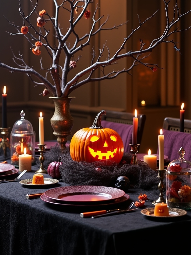 haunting halloween dining decor