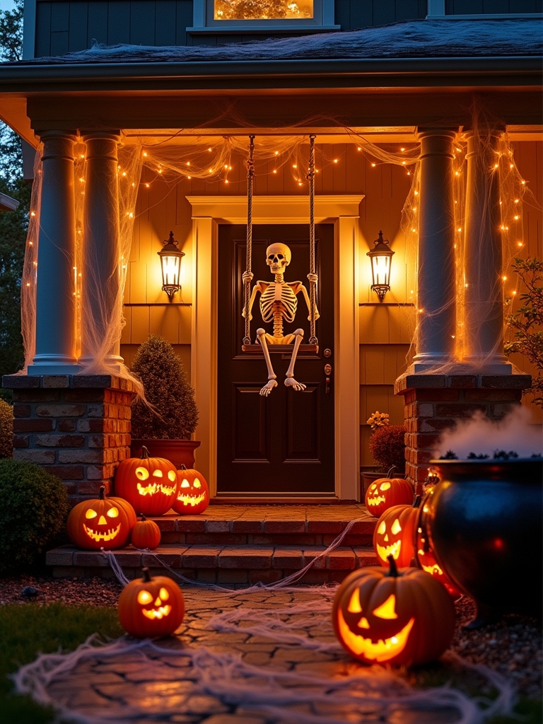 interactive halloween porch decor