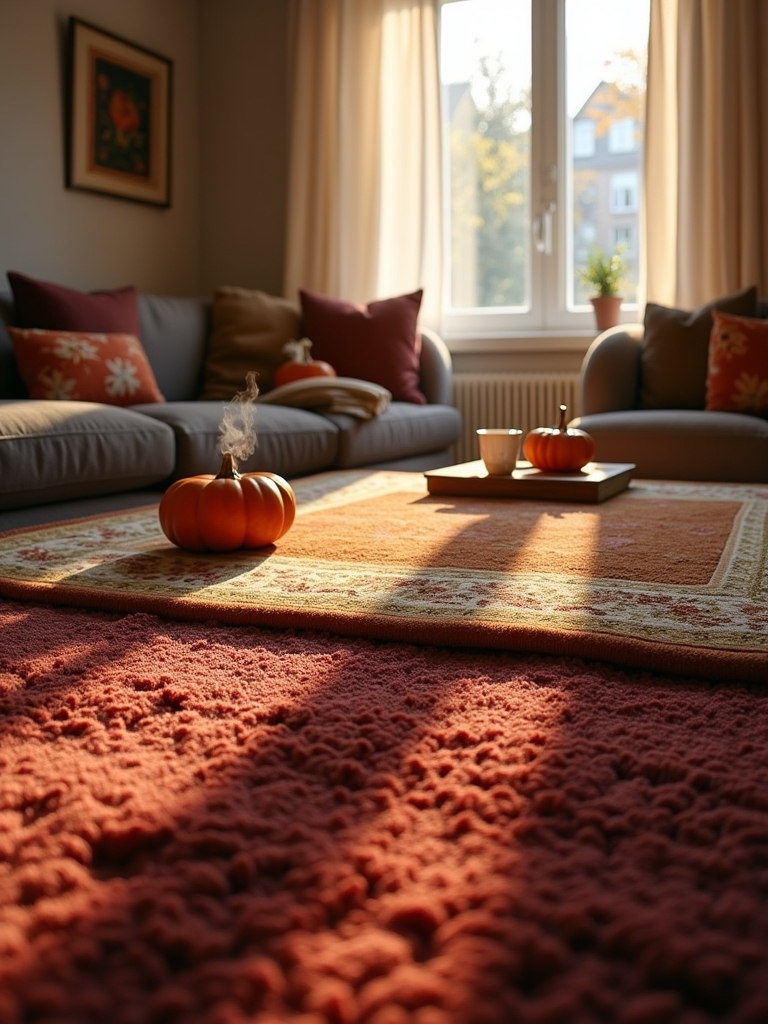 layering rugs for warmth