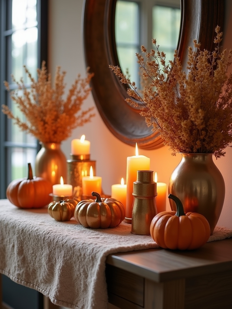 metallic accents elevate decor