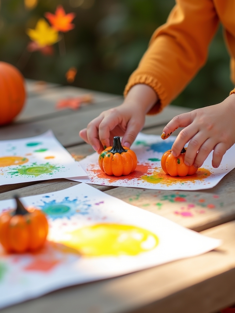 mini pumpkin stamp project