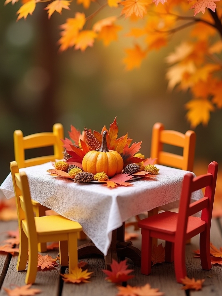 miniature thanksgiving table project