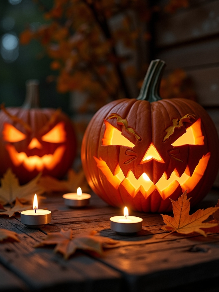 mischievous pumpkin goblin grin