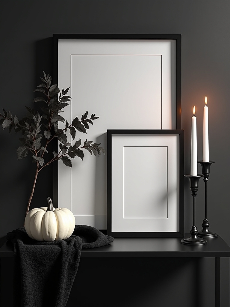 monochrome prints for halloween