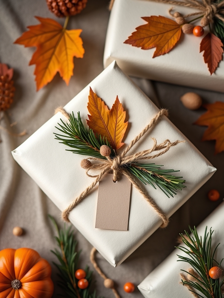 natural elements for wrapping
