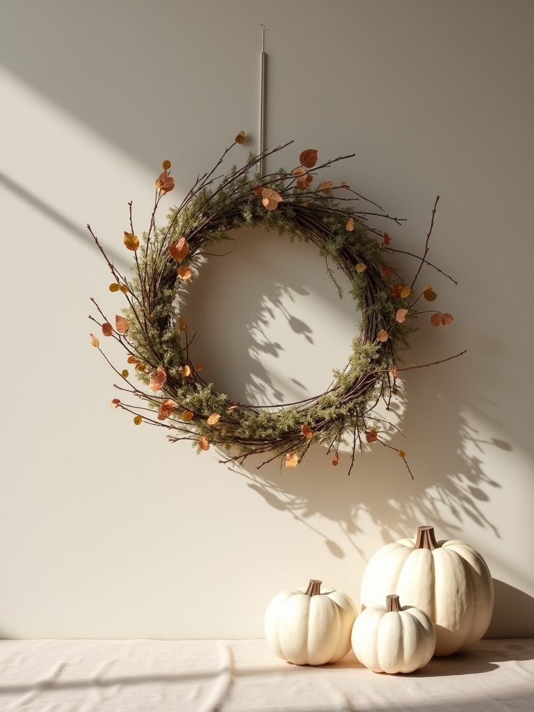natural fall wreath decorations