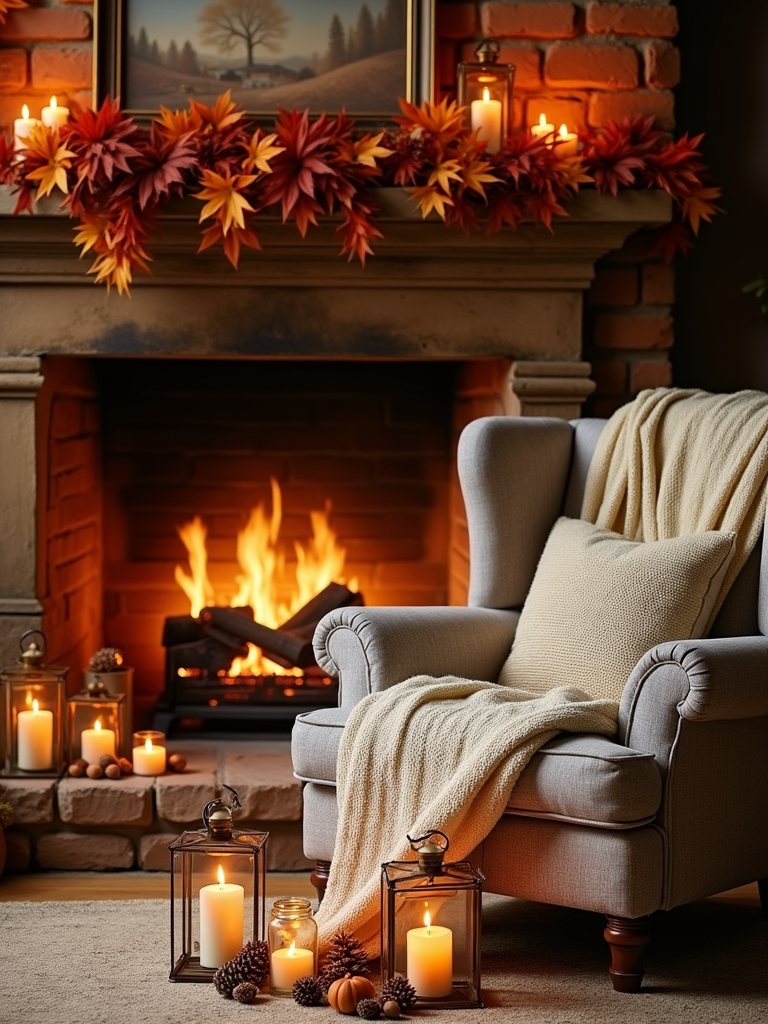 natural fireplace decor ideas