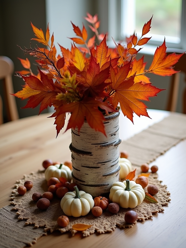 nature inspired autumn centerpiece