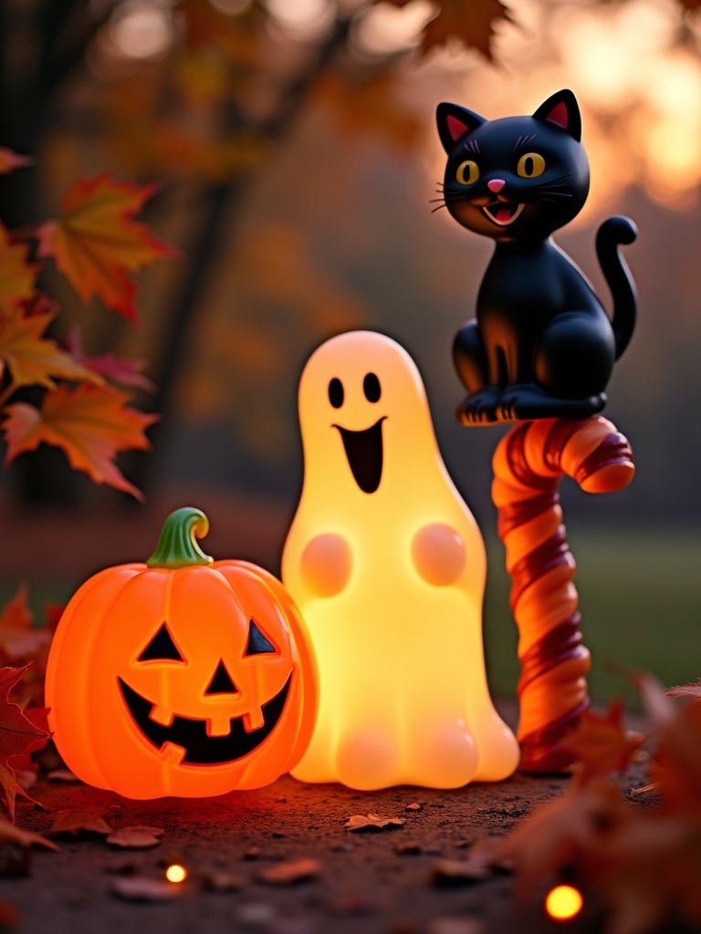 nostalgic retro halloween decorations