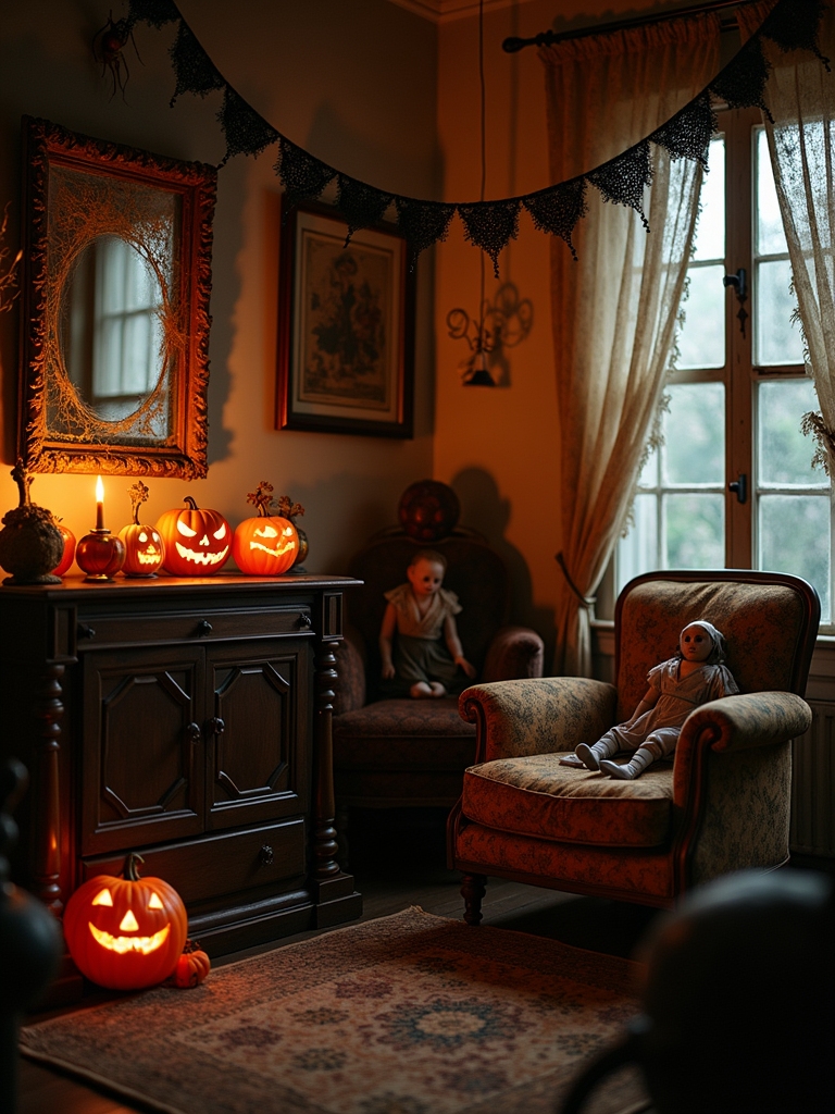 nostalgic vintage halloween decor
