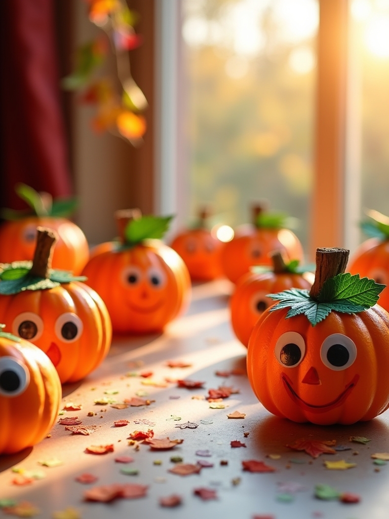 paper plate pumpkin craft