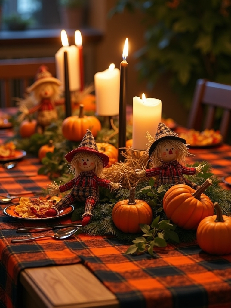 playful halloween table accents