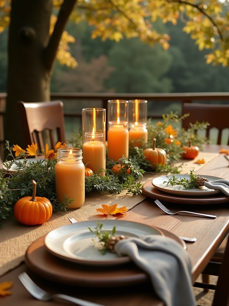 rustic wooden accents enhance warmth
