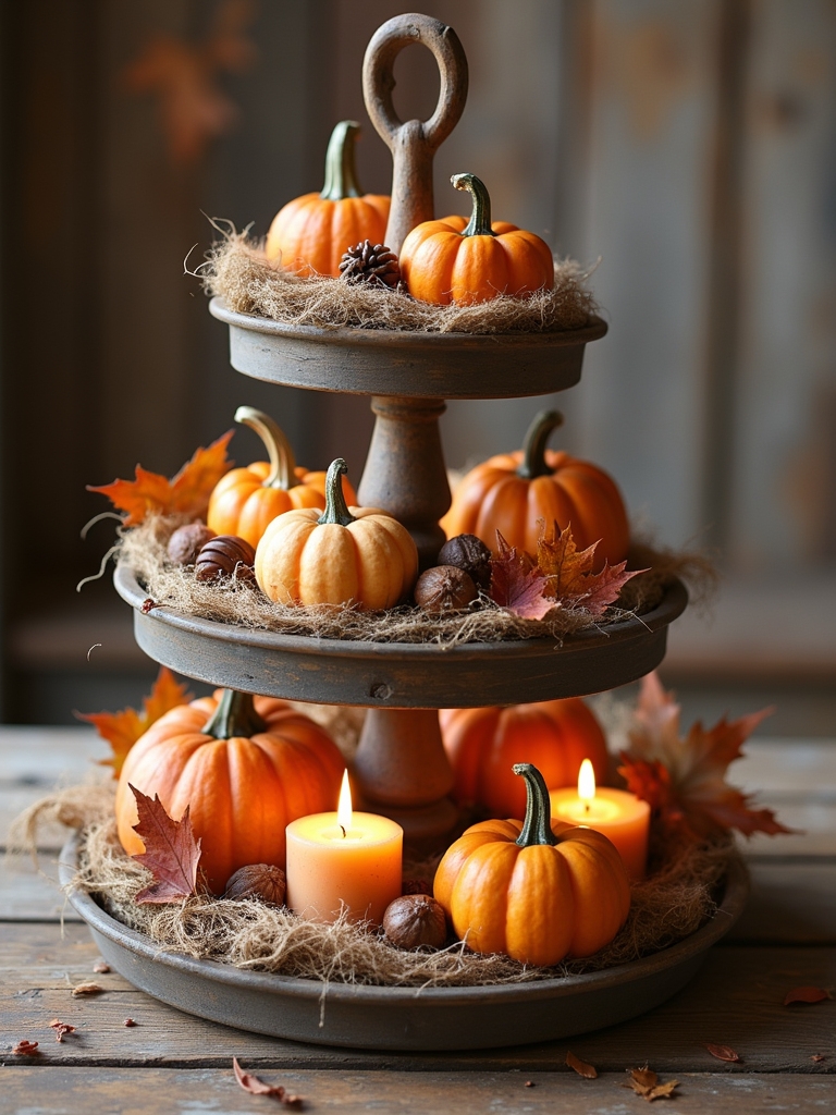 rustic wooden autumn decor