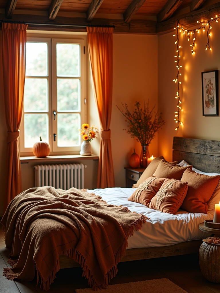 rustic wooden bedroom accents