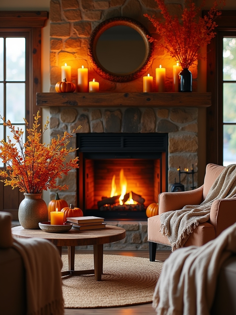 seasonal fireplace decor ideas