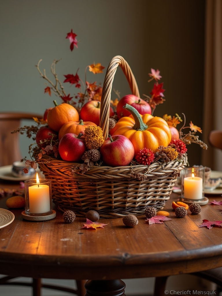 seasonal fruit harvest basket