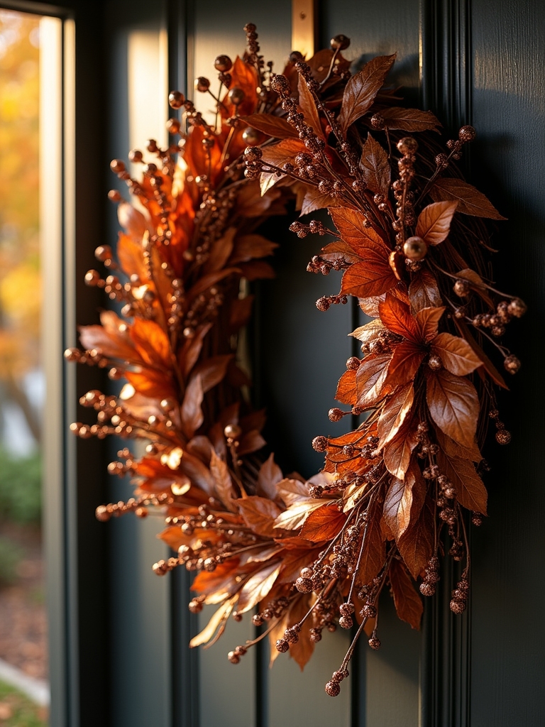 sophisticated fall wreath design