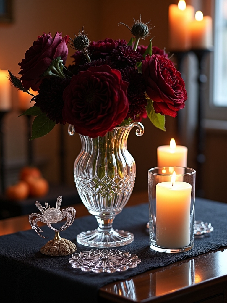 sophisticated halloween crystal accents