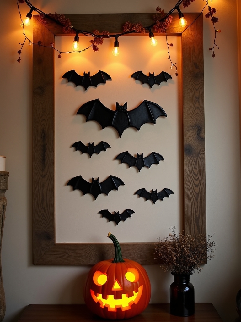 spooktacular bat wall clings