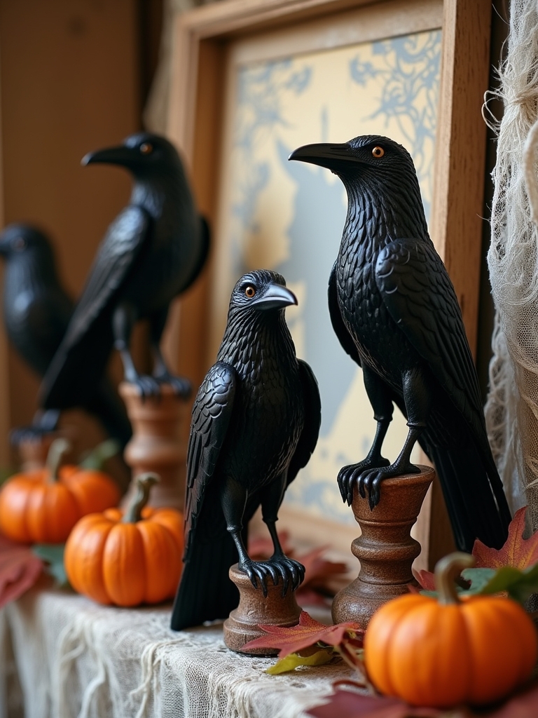 spooky crow wall art