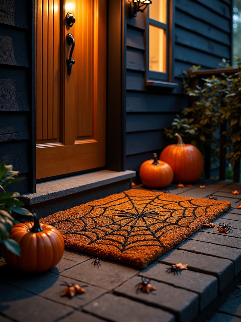 spooky halloween entrance decor